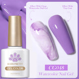 Hivava  -  10ml Watercolor Nail Gel Clear Transparent Gradient Flower Effect Semi Permanent Soak Off UV LED Gel Nail Polish