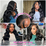 Hivava  Wear And Go Glueless Body Wave Lace Closure Wig 5×5 6x4 HD Lace Closure Wig Pre Plucked Hairline Pre Cut Human Hair Wigs Bling