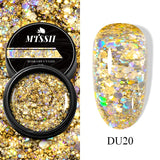 Hivava  -  8ml Metallic Painting Nail Gel Polish Gold Silver Creative Elastic Nail Gel for PaintingDrawing Magic Mirror Gel Varnish