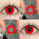 Hivava  -  Hot Sale 1 Pair Halloween Colored Contact Lenses Cosplay Red Eye Lenses Anime Soft Beautiful Pupil Anime Yellow Lens