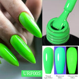 Hivava  -  7.5ml Nail Gel Polish Ultra Bright Summer Neon Color Yellow Green Manicure Semi Permanent Soak Off Nail Art Gel Varnish