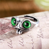 Hivava Cute Tongue-sticking Frog Rings For Women Men Fashion Retro Silver Color Frogs Animal Finger Open Ring Party Jewelry Accessories