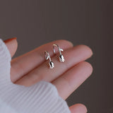 Hivava  -  New Fashion Silver Color Tulip Hoop Earrings for Women Elegant Sweet Enamel Dropping Oil Flower Huggies Ear Buckle Jewelry