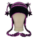 Hivava  -  jewelry Kitten Ear Crocheted Hat Headgear for Outdoors Striped Skiing Hat Cartoon