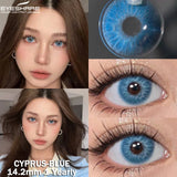 Hivava 2pcs/pair New Colored Contacts Lenses for Eyes Brown Eyes Contacts Lenses Fashion Blue Lenses Yearly Gray Contacts Lens