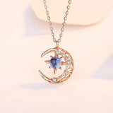 Hivava Star Moon Pendant Necklaces for Women Simple Clavicle Chain Fashion Jewelry Accessories