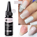 Hivava  -  30ml Refilled Rubber Base Gel Big Capacity Crystal Nude Pink Clear Soak Off UV LED Nail Art Varnish Constructed Gel