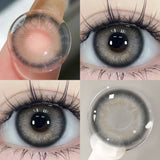 Hivava  -1 Pair Purple Beauty Colored contact lenses For Eyes Halloween Makeup Lens Pupils Fashion Big Eye Lenses Myopia Lenses