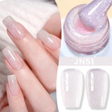 Hivava  -  Milky White Jelly Nude Gel Nail Polish 10ml White Translucent Soak Off Gel Vernis Semi Permanent Need UV Light Cure