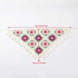 Hivava  -  Customized Hair Scarf Retro Crochet Hair Bands Ladies Knitting Flower Headbands Fashion Headwarp Party Rave Hair Accessories