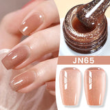 Hivava  -  Milky White Jelly Nude Gel Nail Polish 10ml White Translucent Soak Off Gel Vernis Semi Permanent Need UV Light Cure