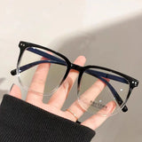 Hivava  Ins Anti-Blue Light Myopia Glasses Women Big Frame Eyewear Optical Spectacle Eyeglasses Computer Glasses Men