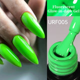 Hivava  -  Neon Fluorescent Glow-in-dark Gel Nail Polish Red Green Yellow Luminous UV LED Nails Gel Soak Off Nail Art Varnish