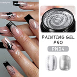 Hivava  -  5 IN 1 Clear Water Ripple Gel Polish 5ml No-wipe Top Coat Reinforcement Adhesive Nail-Shape Wave Gel Nail Polish