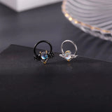 Hivava  16/20G 1PC Bat Septum Ring Halloween Bat Nose Studs Stainless Steel Devil Septum Clicker Angle Daith Earring Body Jewelry