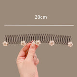 Hivava  -  Camellia Hair Comb Invisible Bangs Hair Clip Tidy Artifact Hair pin Girls Hairpin Women Tools Fixed Inser Comb Hair Accessories