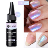 Hivava  -  30ml Refilled Rubber Base Gel Big Capacity Crystal Nude Pink Clear Soak Off UV LED Nail Art Varnish Constructed Gel