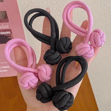 Hivava  -  High Ponytail Rubber Bands Hair Band Elastic Head Rope For Women Korean Scrunchies Hair Tie Knotted Hair Ropes Hair Accessories