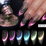 Hivava  -  7ml Cat Magnetic Gel Nail Polish Semi Permanent Dynamic Glitter Reflective Nail Gel Soak Off UV Gel Nail Art Varnish