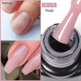 Hivava  -   7ML Pink Glitter Quick Extension Gel Nail Polish Pink Gold Foils Effect Vernis Semi Permanent UV Gel Nail Art Hard Gel