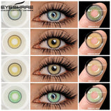 Hivava  Color Contact Lenses Yearly 2pcs Puipls Cosmetic Color Lens Eyes Colored Contacts Eye Contact Lenses Beauty Makeup