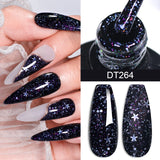 Hivava  -  7ml Dark Nude Rubber Base Gel Nail Polish Semi Permanent UV Gel LED Nail Art Varnish For Nails Manicure DIY Design