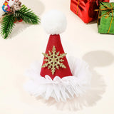 Hivava  -  Christmas Deer Hairpin Girls Women Fashion Anlter Bow Hair Clip Red Cute Elk Hairpins Side Clip Plush Snowflake Hair Accessories