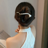 Hivava  -  Fashion Sweet Pearl Hair Clip Women Girls Elegant Minimalist Style Hairpin Barrette Hair Pins Ponytail Hair Accessories Heawear