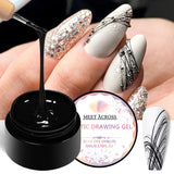 Hivava  -  5ml Silver Gold Spider Drawing Gel Nail Polish Spider Wire Drawing Painting Liner Nail Art Gel Varnish DIY Manicure