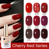 Hivava  -  15ml Cherry Red Series Color Gel  Party Colors Gel Varnishes All For Nails Soak Off UV LED Semi Permanent Nail Art