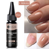 Hivava  -  30ml Refilled Rubber Base Gel Big Capacity Crystal Nude Pink Clear Soak Off UV LED Nail Art Varnish Constructed Gel