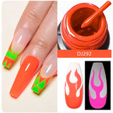 Hivava  -   5ml Sliver Metallic Liner Gel Nail Polish Super Bright Mirror Effect Painting Drawing Line Graffiti Stripe Nail Art