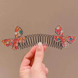 Hivava  -  Camellia Hair Comb Invisible Bangs Hair Clip Tidy Artifact Hair pin Girls Hairpin Women Tools Fixed Inser Comb Hair Accessories