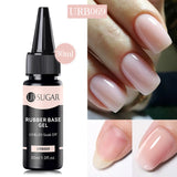 Hivava  -  30ml Refilled Rubber Base Gel Big Capacity Crystal Nude Pink Clear Soak Off UV LED Nail Art Varnish Constructed Gel