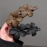 Hivava Fashionable Hair Clip for Women, Delicate Flower Shape Hairpin Headwear Accessory