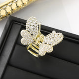 Hivava  -  Butterfly Metal Hair Clip Claw Fashion Pearl Tassel Hair Crabs Hairpin Women Fashion Ponytail Elegant Headwear Accessories