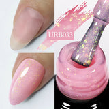 Hivava  -  7ml Sparkling Glitter Rubber Base Gel Nails Shining Glitter Semi Permanent Soak Off UV LED Varnish All for Manicure