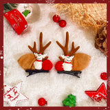 Hivava  -  New Year Christmas Hair Pin Children Barrettes Bow Deer Santa Claus Kids Christmas Headwear Girls Kids Hair Accessories