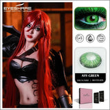 Hivava 2pcs Color Contact Lenses For Eyes Anime Cosplay Colored Lenses Blue Red Multicolored Lenses Contact Lens Beauty Pupils