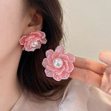 Hivava Chateau en Rose Cottagecore Princesscore Fairycore Coquette Kawaii Earrings