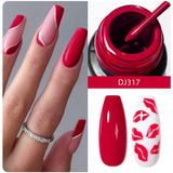 Hivava  -   5ml Sliver Metallic Liner Gel Nail Polish Super Bright Mirror Effect Painting Drawing Line Graffiti Stripe Nail Art