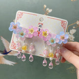 Hivava Butterflies and Rabbits Falling in Love Under the Lunar Eclipse Cottagecore Princesscore Fairycore Princesscore Coquette Soft Girl Kawaii Hair Clip Accessory Set