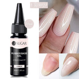 Hivava  -  30ml Refilled Rubber Base Gel Big Capacity Crystal Nude Pink Clear Soak Off UV LED Nail Art Varnish Constructed Gel