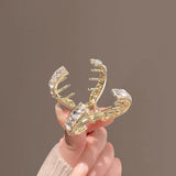 Hivava  -  New Mini Rhinestone Hair Clip For Women Small Fashion Anti-Drooping Metal High Ponytail Hair Claw Headdress Hair Accessories