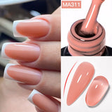 Hivava  -  7ml Dark Nude Rubber Base Gel Nail Polish Semi Permanent UV Gel LED Nail Art Varnish For Nails Manicure DIY Design