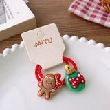 Hivava  -  2PCS New Christmas Elk Princess Cartoon Hair Ties Headwear Lovely Kids Elastic Hair Bands Children Rope Girls Baby Accessories