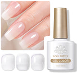 Hivava  -  Milky White Jelly Nude Gel Nail Polish 10ml White Translucent Soak Off Gel Vernis Semi Permanent Need UV Light Cure