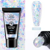 Hivava  -  30ml Extension Nail Gel Nail Polish Acrylic Nail Glitter Sequins Soak Off UV Extend Gel For Nail Extensions