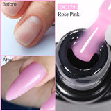 Hivava  -   7ML Pink Glitter Quick Extension Gel Nail Polish Pink Gold Foils Effect Vernis Semi Permanent UV Gel Nail Art Hard Gel