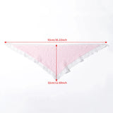 Hivava  -  Lace Triangle Scarf Pink Turban Bandage Bandana Headbands Women Retro Party Travel Hair Accessories Headwear Fashion Headwarps